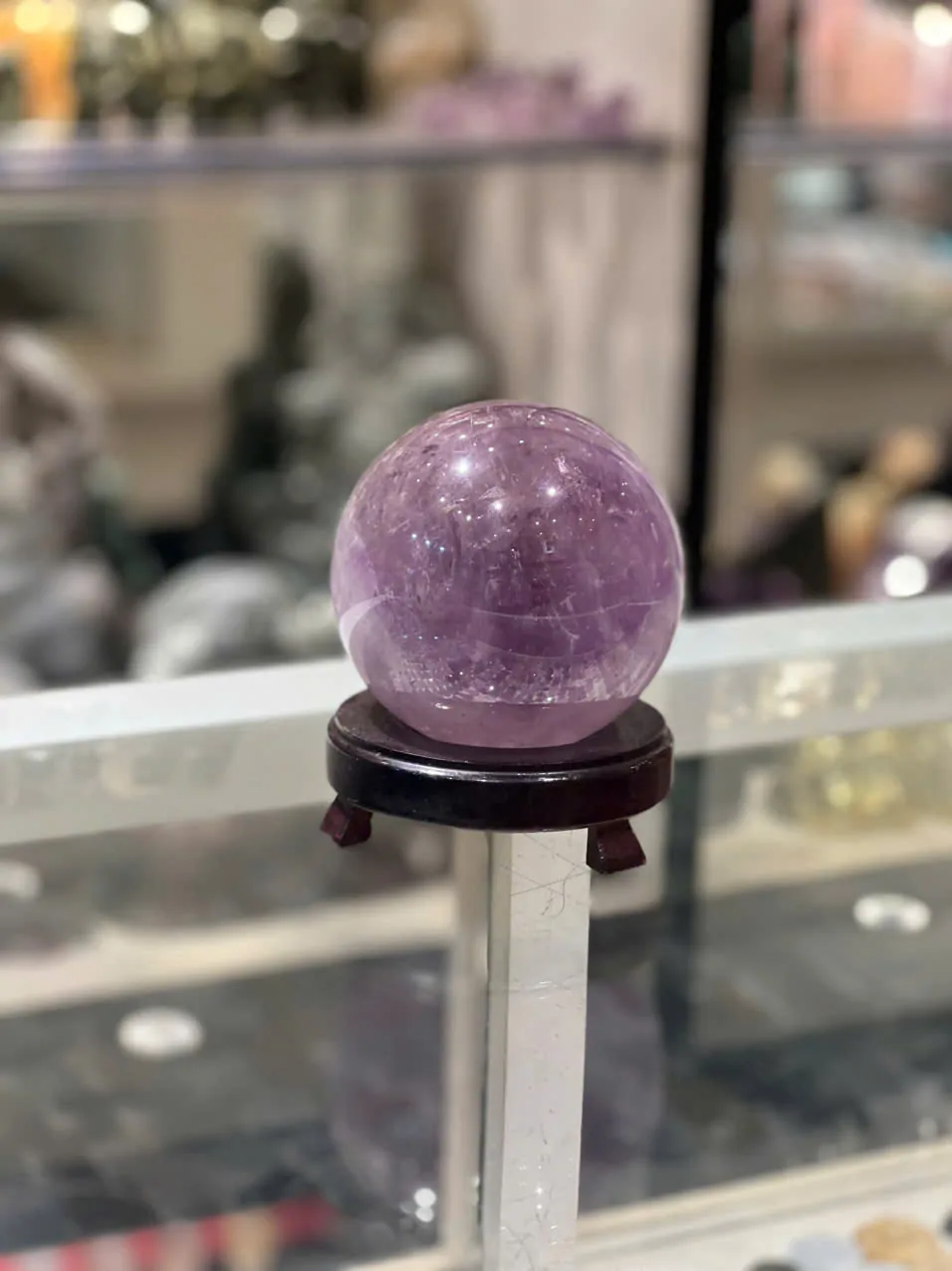 Quả cầu thạch anh tím 1735gr GM142-S4-14594