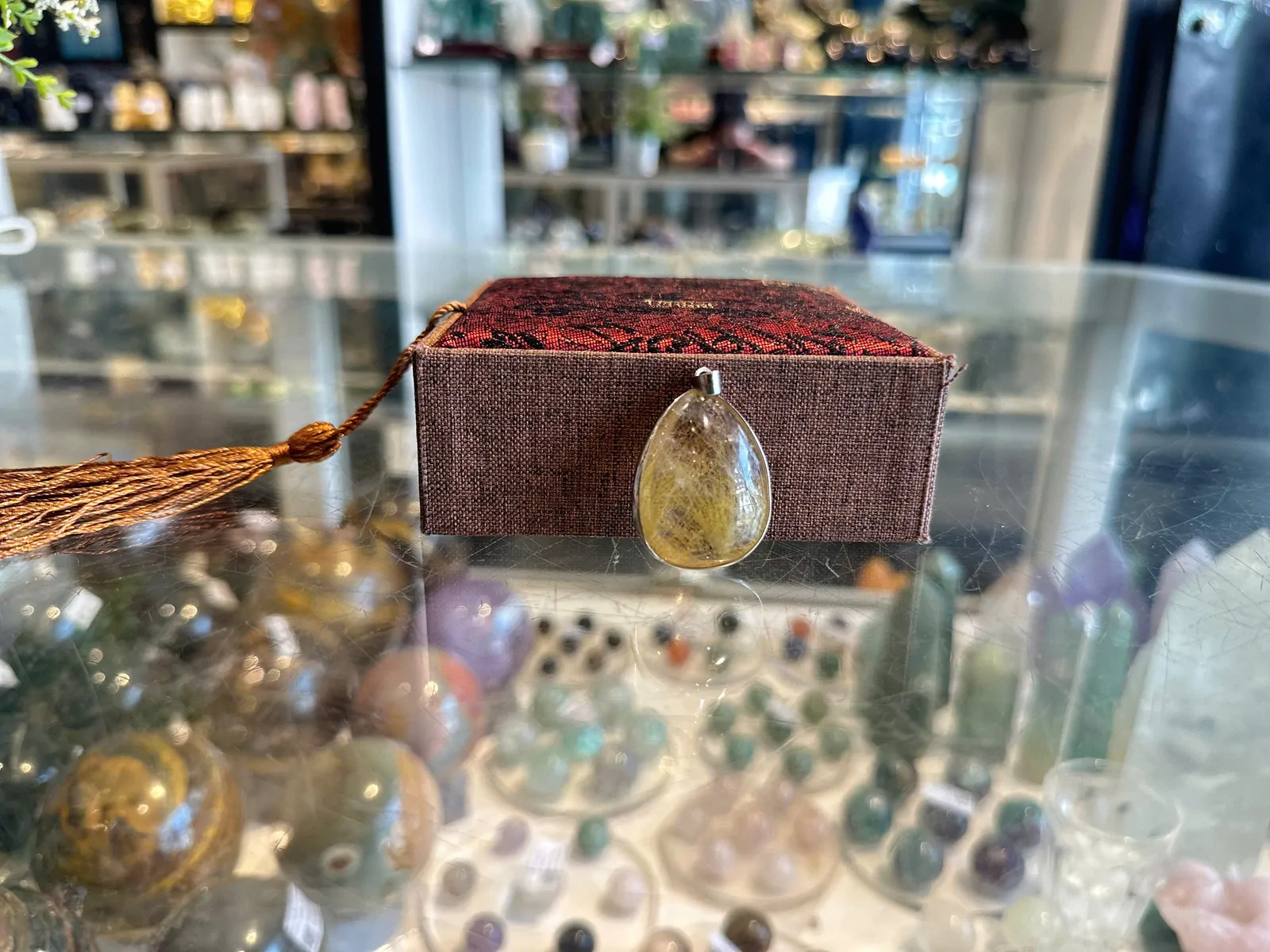 Mặt thạch anh tóc vàng (13.9g) S866-S3-1668